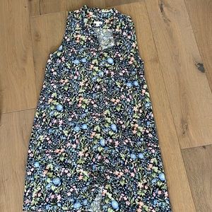 Fun summer print button front dress